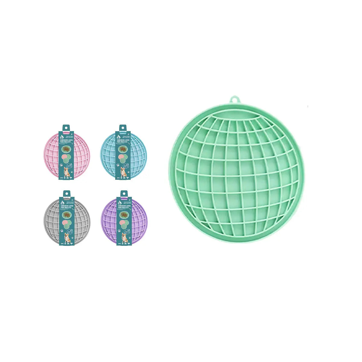 Plato antiansiedad globo terraqueo