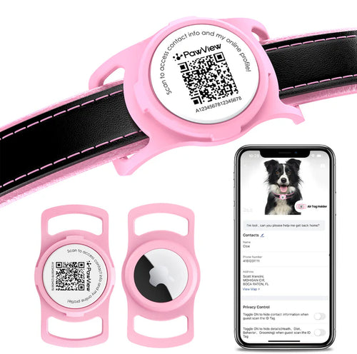 Faro Tracker 01 – Rastreador AirTag + QR para collar